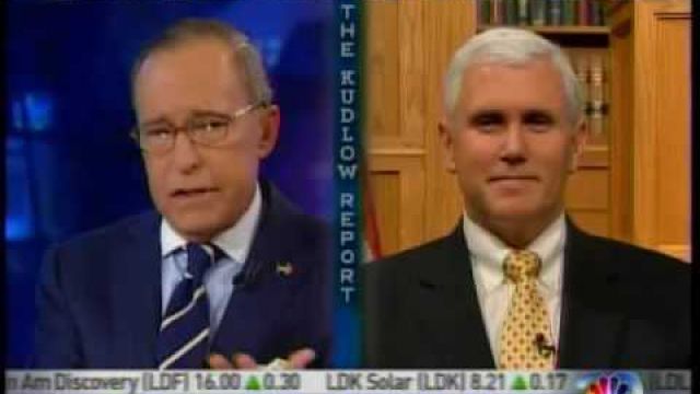 Pence Discusses Economy, Taxes and Spending with Larry Kudlow on CNBC